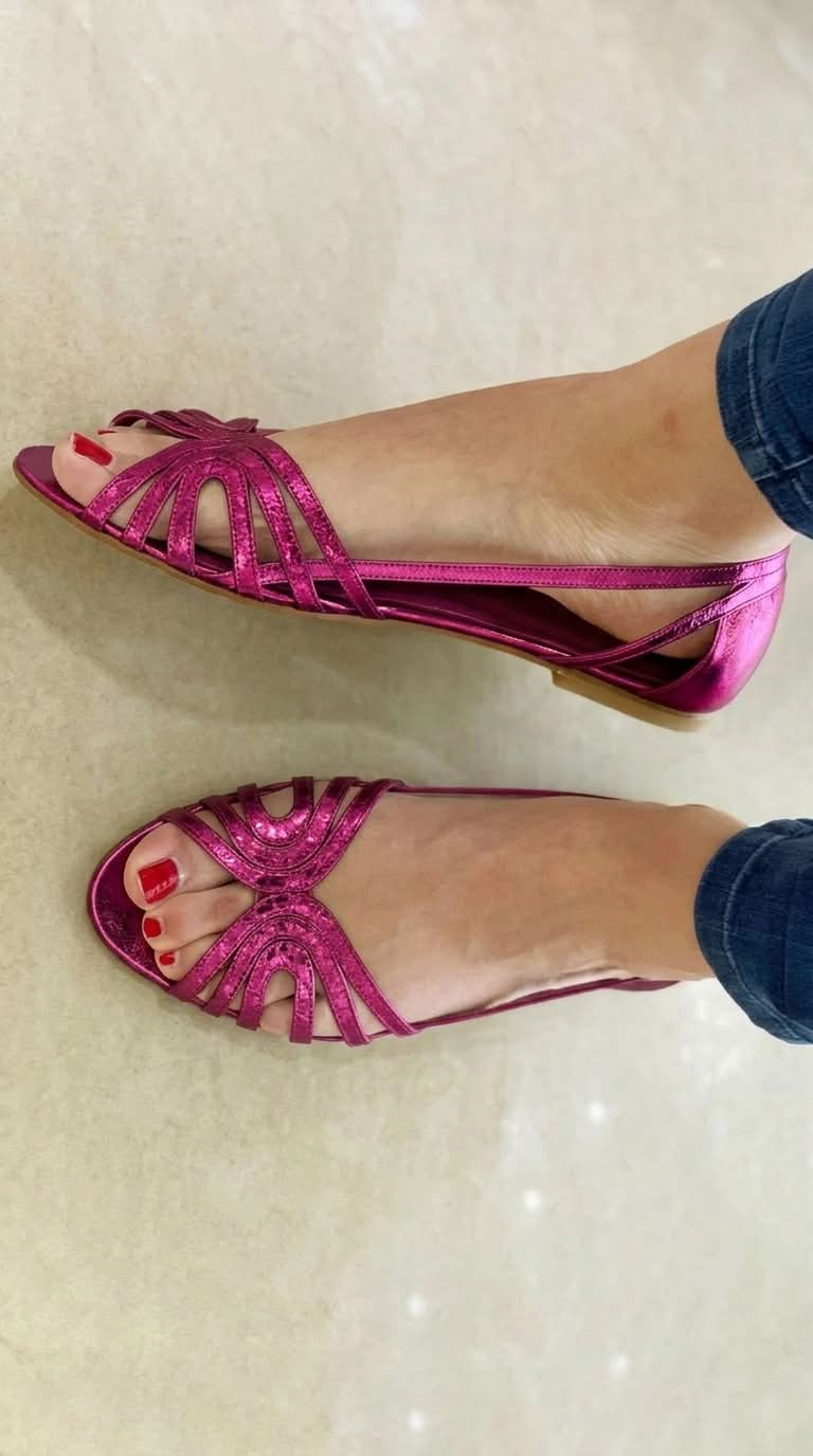 Hannah | Summer Glow Golden Sandals