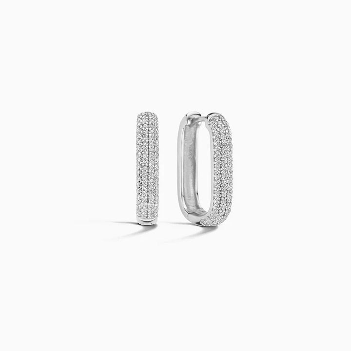 Signature Pavé Hoop Earrings