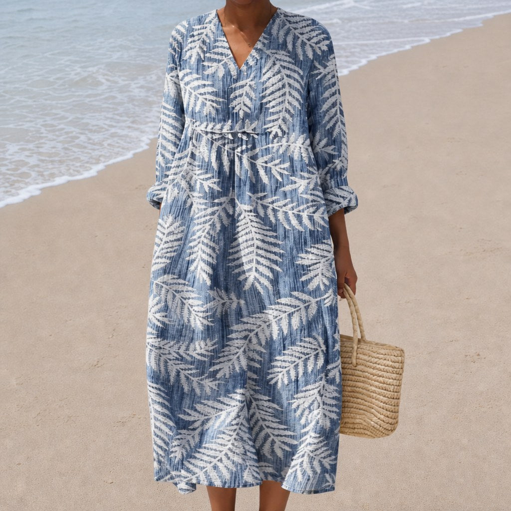 Malo - Flattering Printed Summer Dress