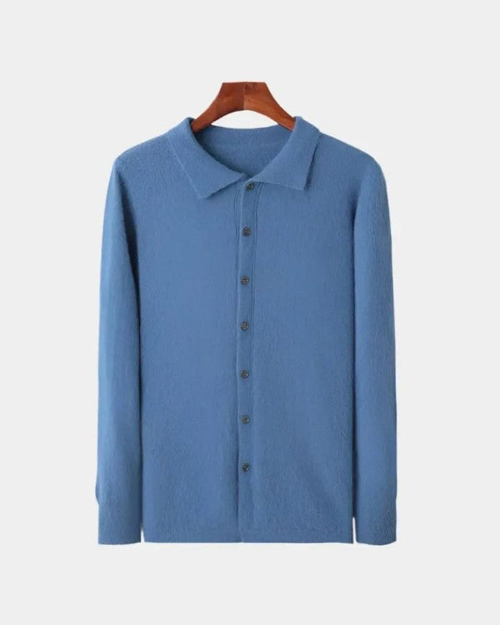 Adam | Rust Button Knit Polo