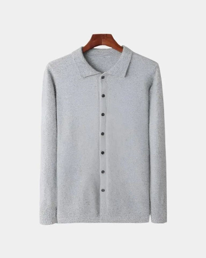 Adam | Rust Button Knit Polo