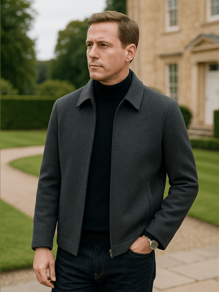 Alec | Collared Zip Jacket