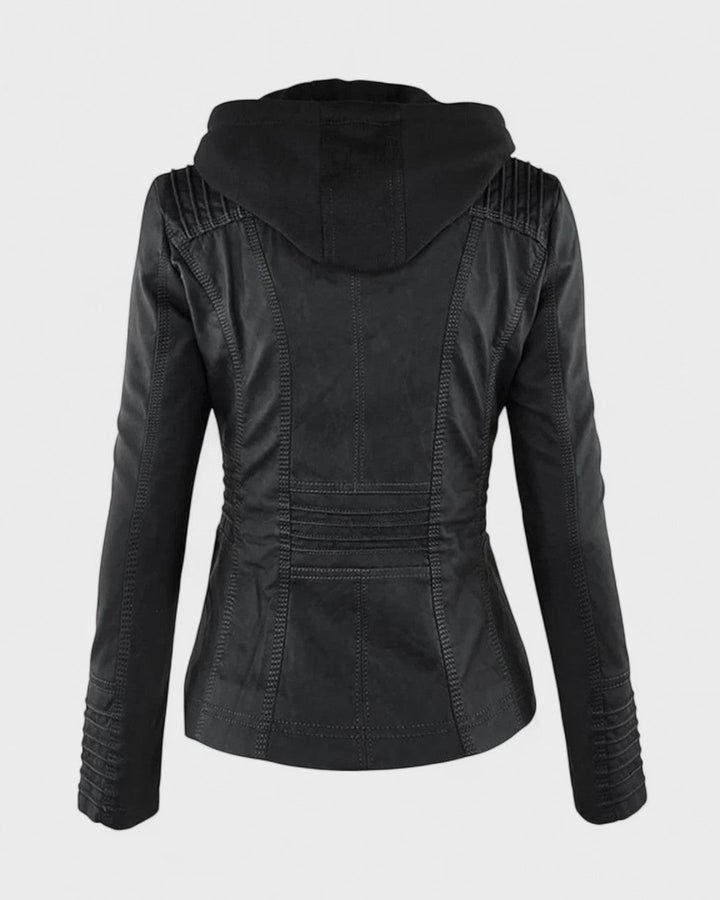 Roberta | Brown Hooded Jacket