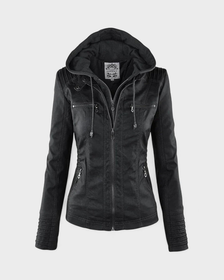 Roberta | Brown Hooded Jacket
