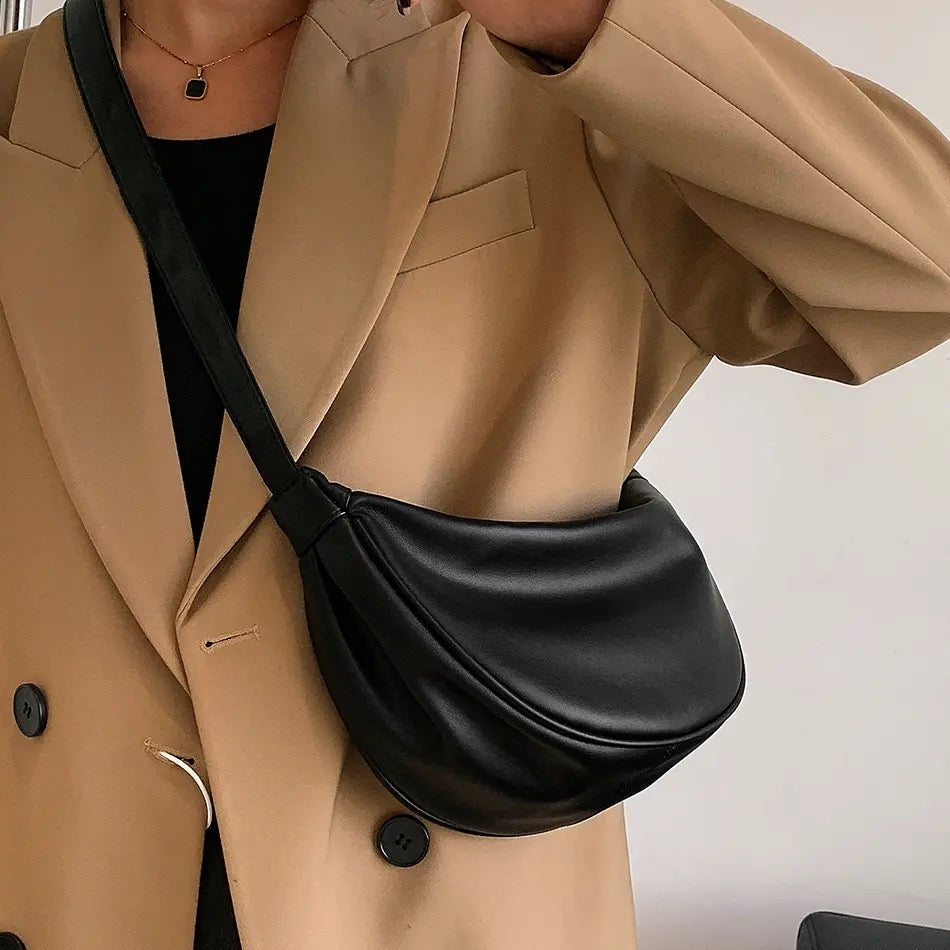 Pastel Leather Bag in Rose