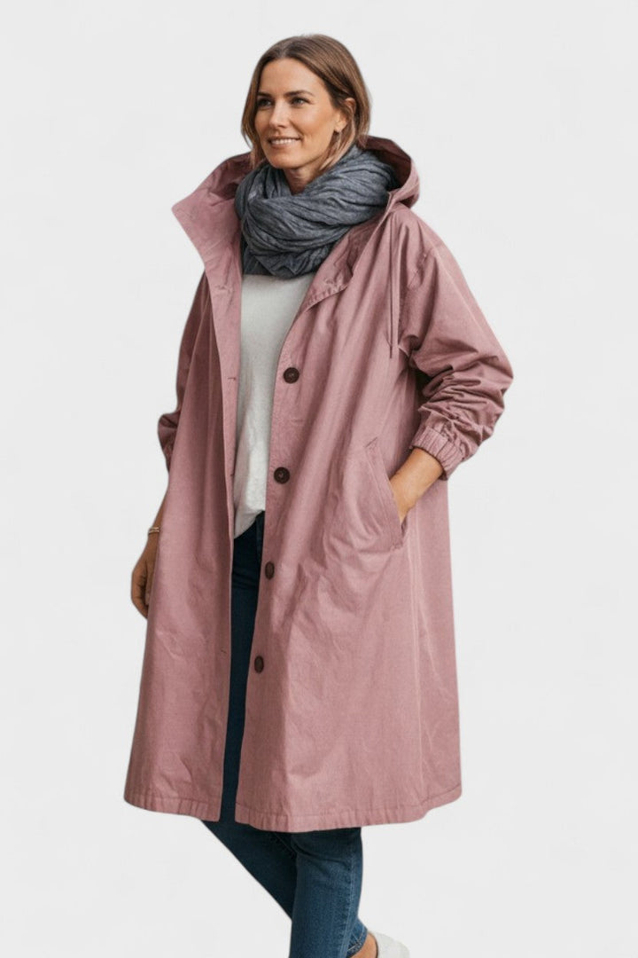 Aimee | Dusty Pink Classic Trench Coat