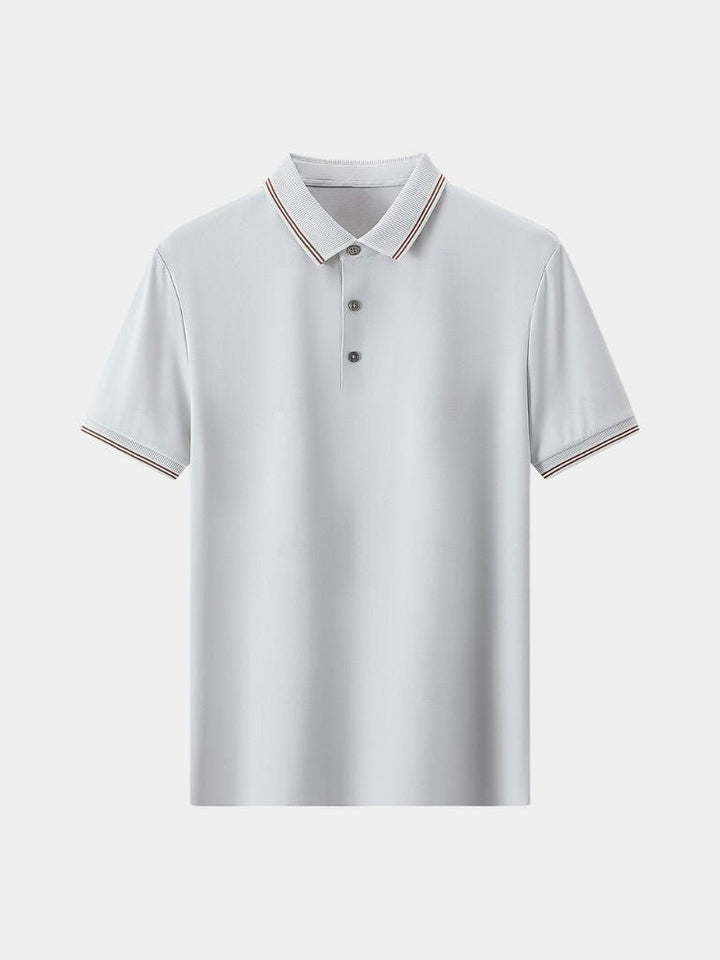 Alistair | Navy Contrast-Trim Polo