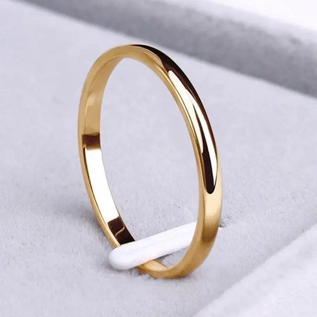 Elegant Gold and Silver Minimalist Ring