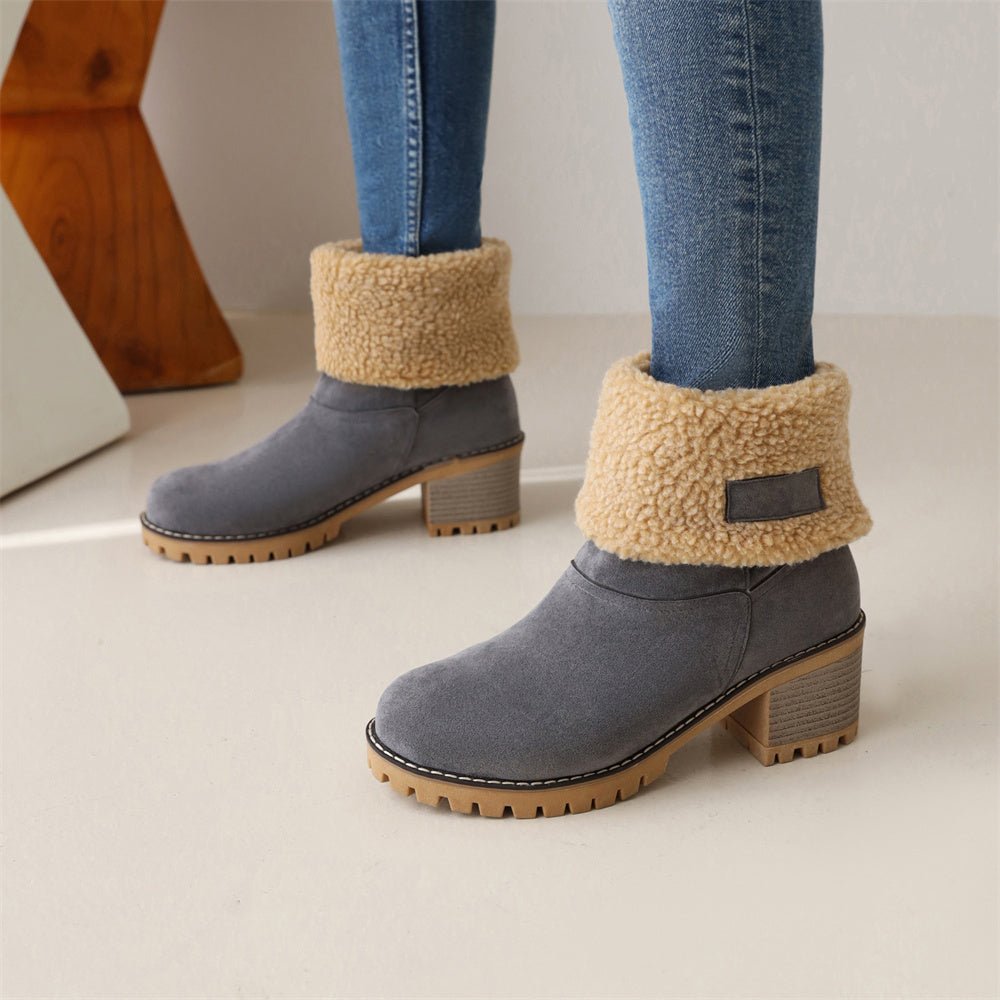 Violet | Fur-Lined Mid-Calf Winter Boots