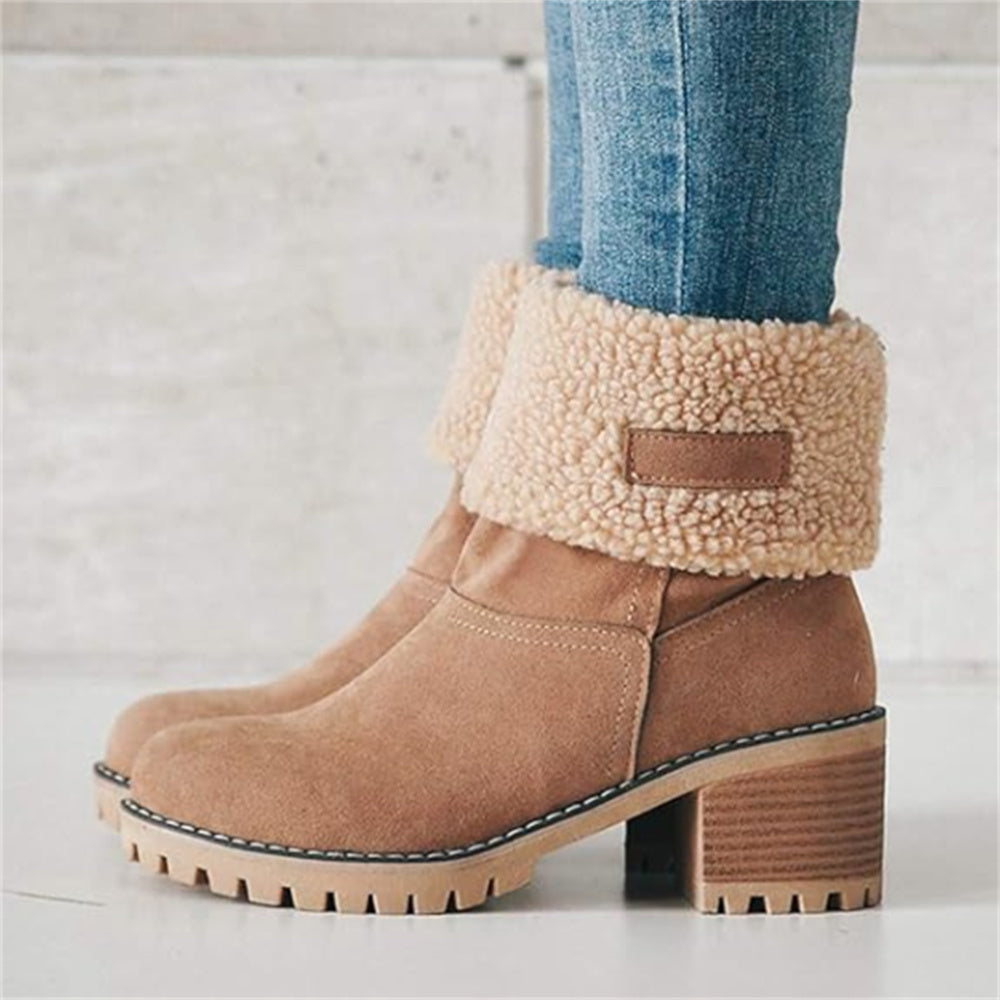 Violet | Fur-Lined Mid-Calf Winter Boots