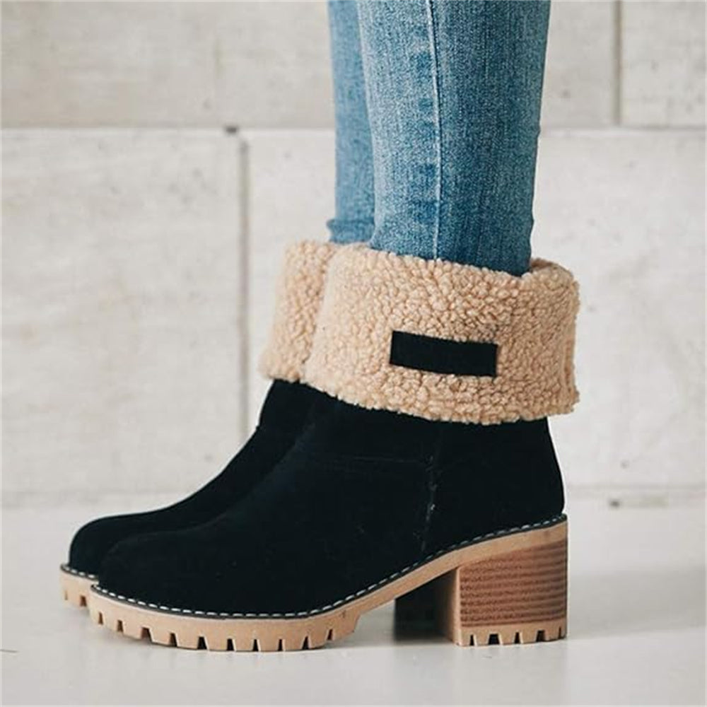 Violet | Fur-Lined Mid-Calf Winter Boots