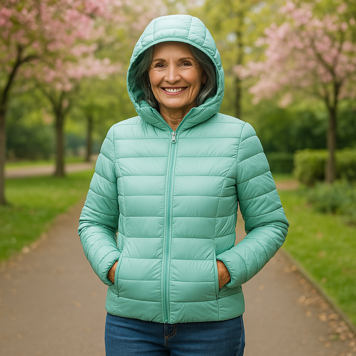 Fenna Mid-Season Coat, Mint Green