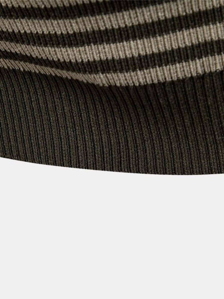 Carlton | Navy Striped Polo Shirt