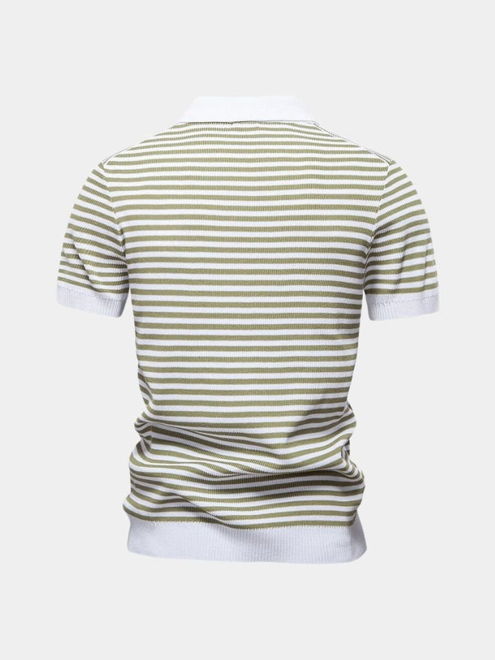 Carlton | Navy Striped Polo Shirt