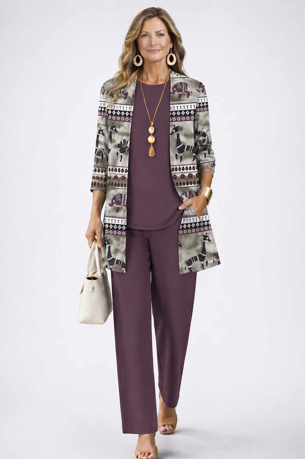 Erna Elegant Three-Piece Women's Set