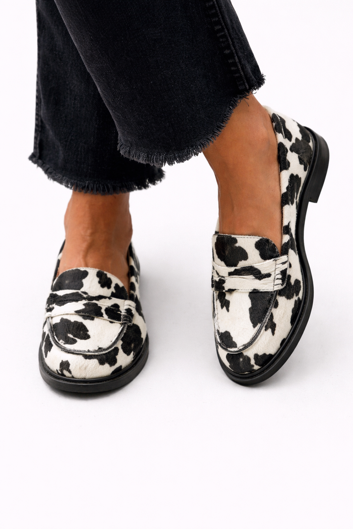 Claria | Chic Patterned Loafers
