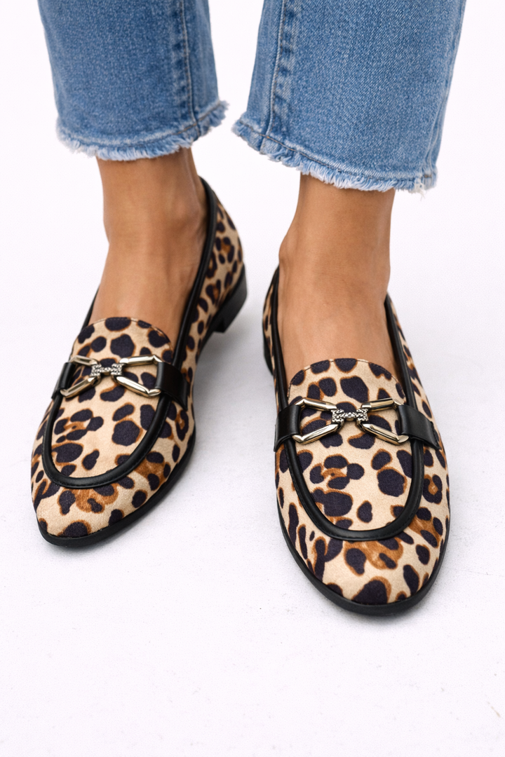 Genf | Modern Leopard-Print Loafers