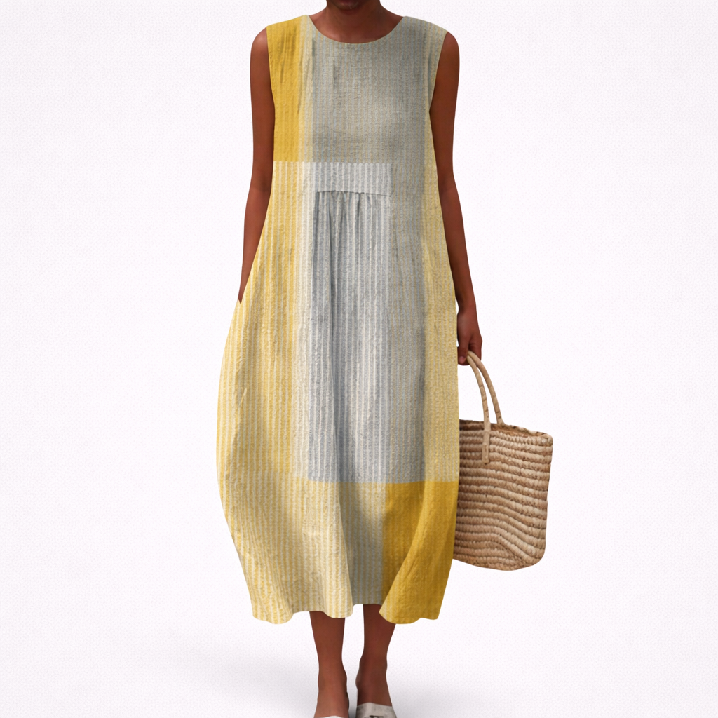 Joy - Comfortable Summer Dress Without Sleeves