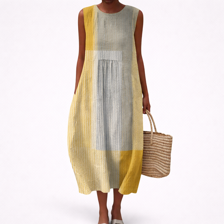Joy - Comfortable Summer Dress Without Sleeves