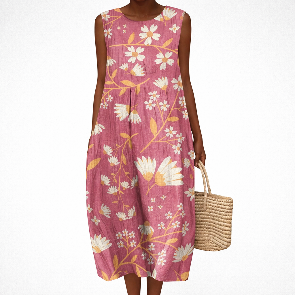 Margaux - Comfortable Summer Dress Without Sleeves