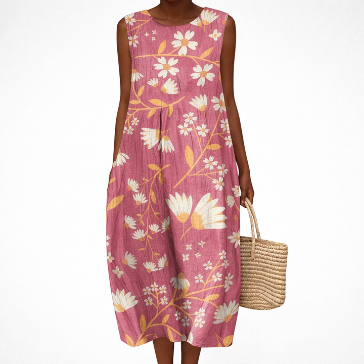Margaux - Comfortable Summer Dress Without Sleeves