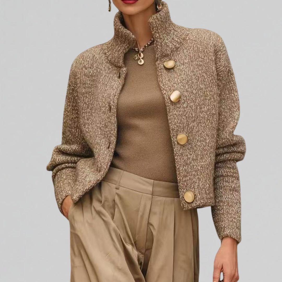 Edie Tailored Mixed Wool Coat