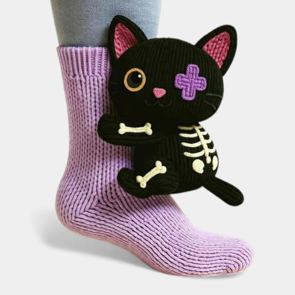 Noelia Cat-Themed Socks