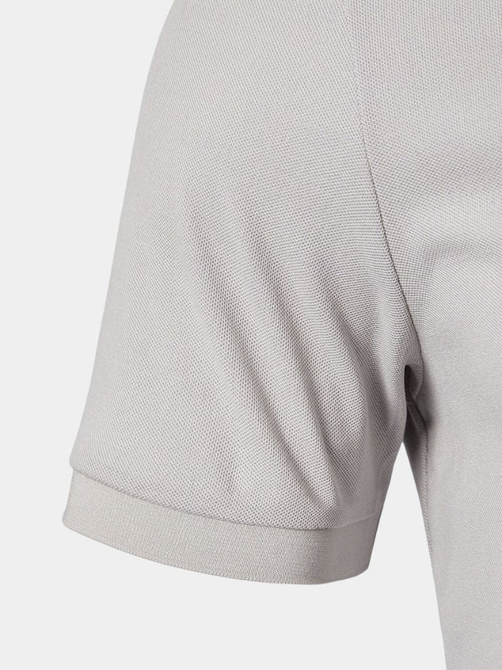 Felix | Light Grey Contrast-Collar Polo