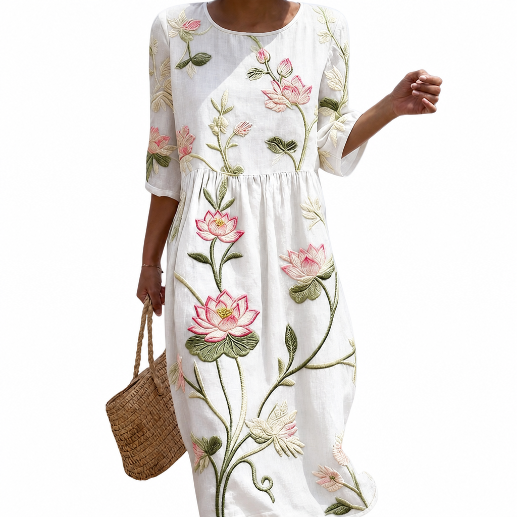 Solène | Casual Floral Print Dress