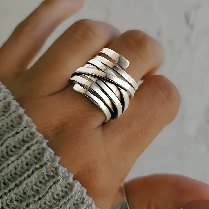Bliss - Chunky Vintage Silver Ring