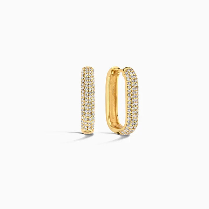 Signature Pavé Hoop Earrings
