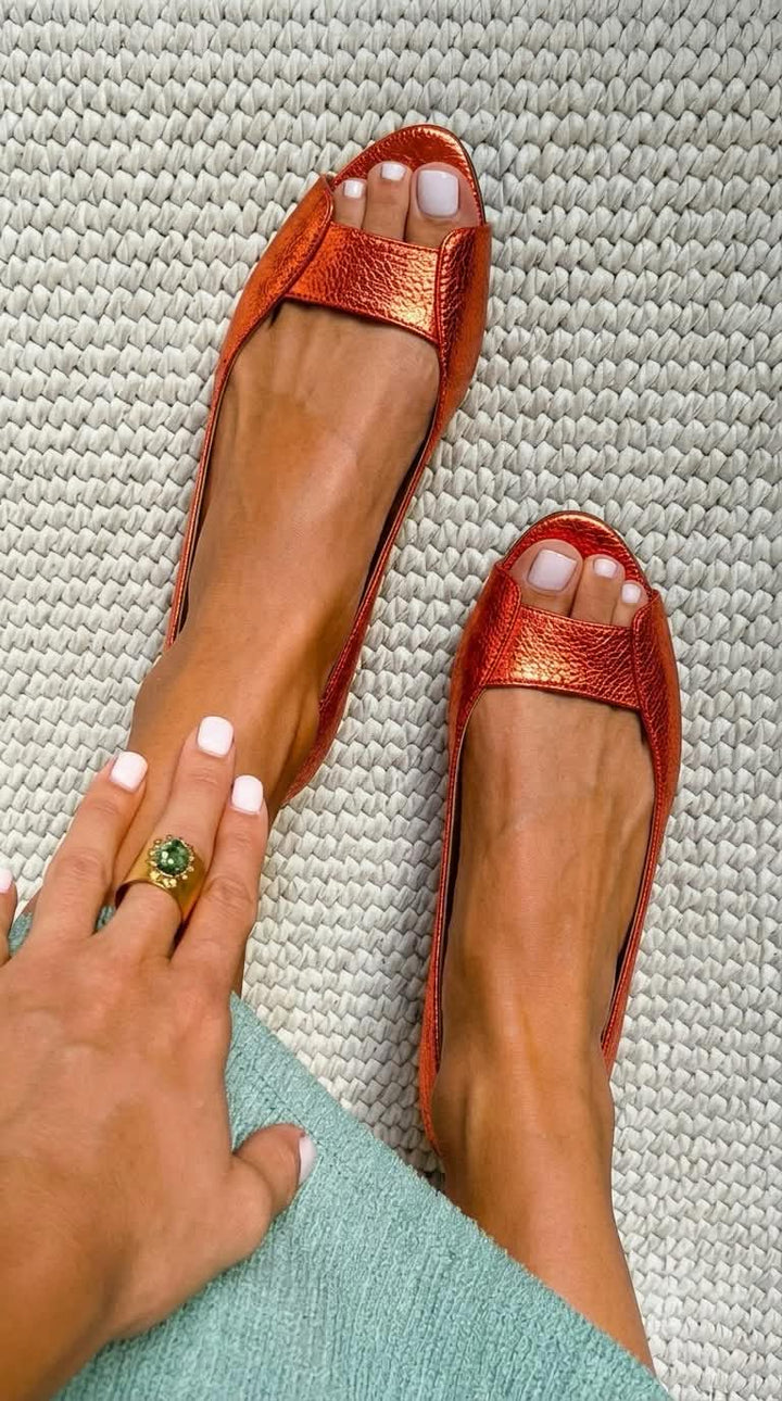 Frieda | Luxe Golden Comfort Sandals