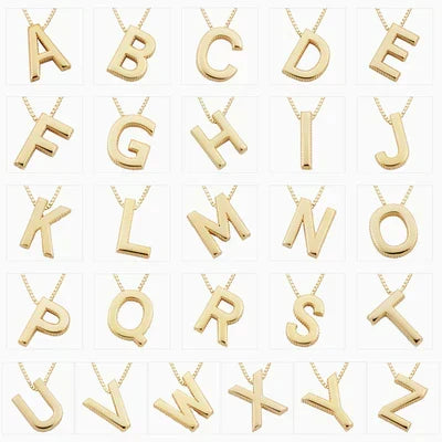 Romantic Letter Initial Necklace