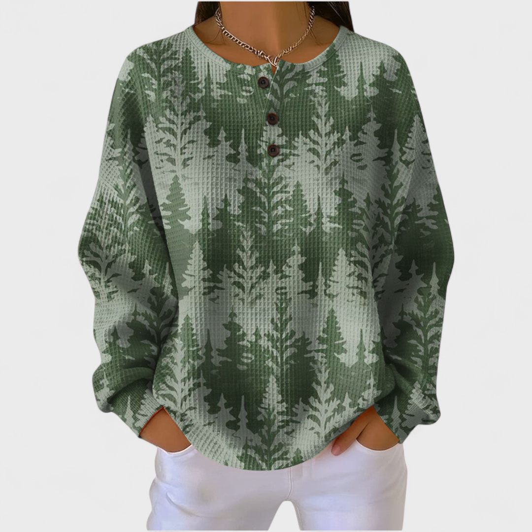 Josefien | Classic Tree Pattern Sweatshirt