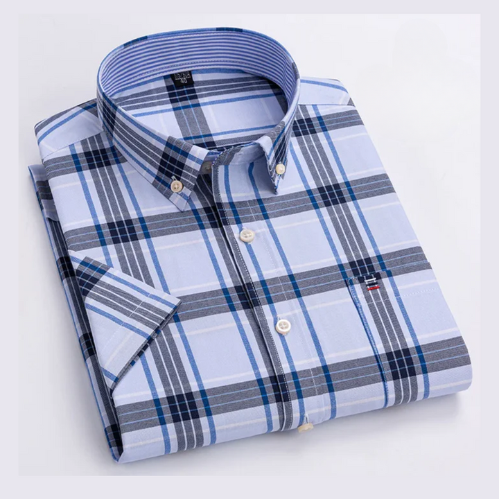 James | Light Blue Pinstripe Shirt