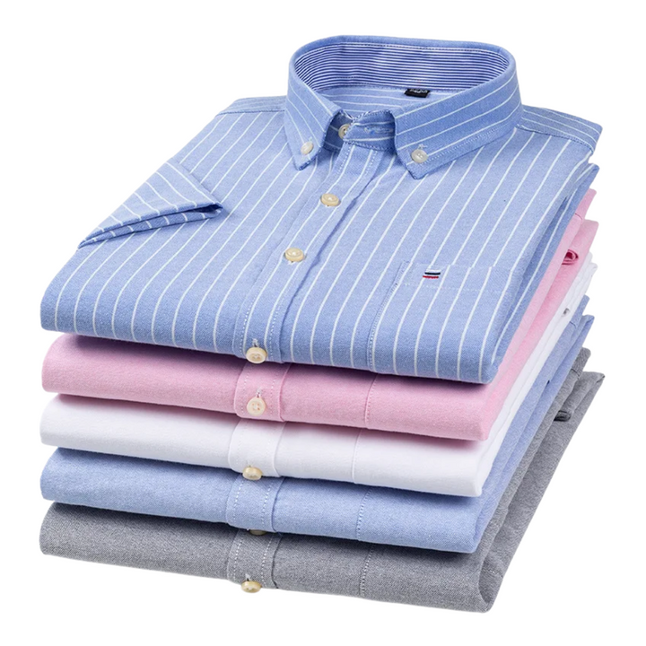 James | Light Blue Pinstripe Shirt