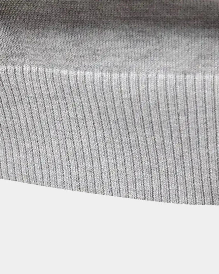 Jacob | Light Grey Half-Zip Jumper