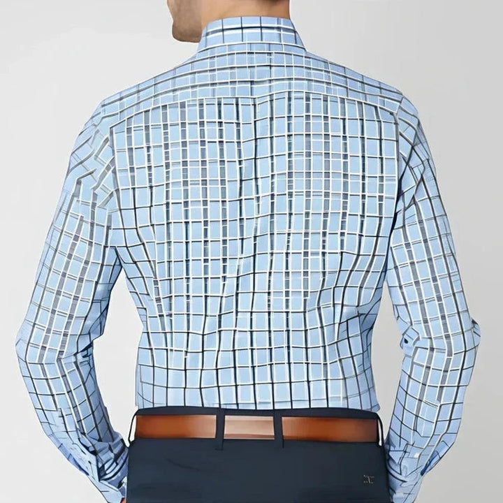John | Navy & Red Check Shirt