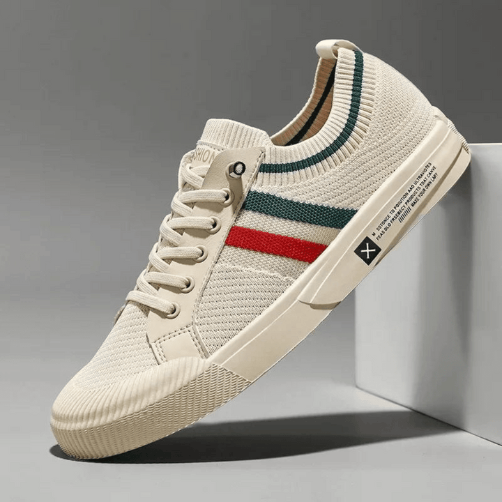 Jon | Striped Knit Trainers