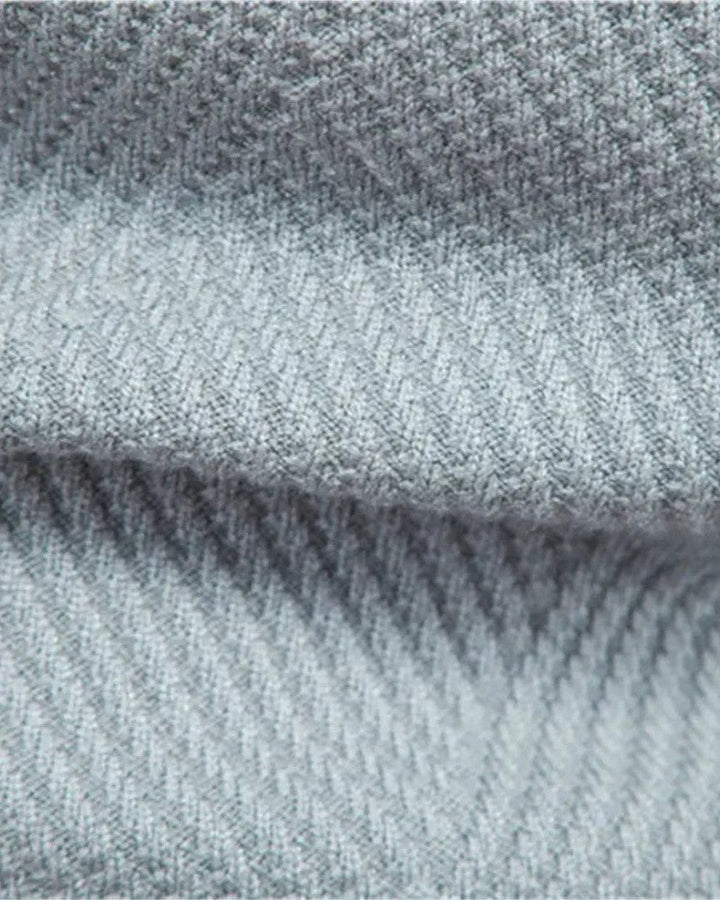 Joshua | Green Striped Crew-Neck Jumper