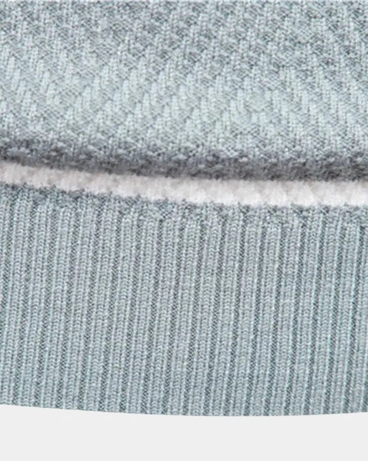 Joshua | Green Striped Crew-Neck Jumper