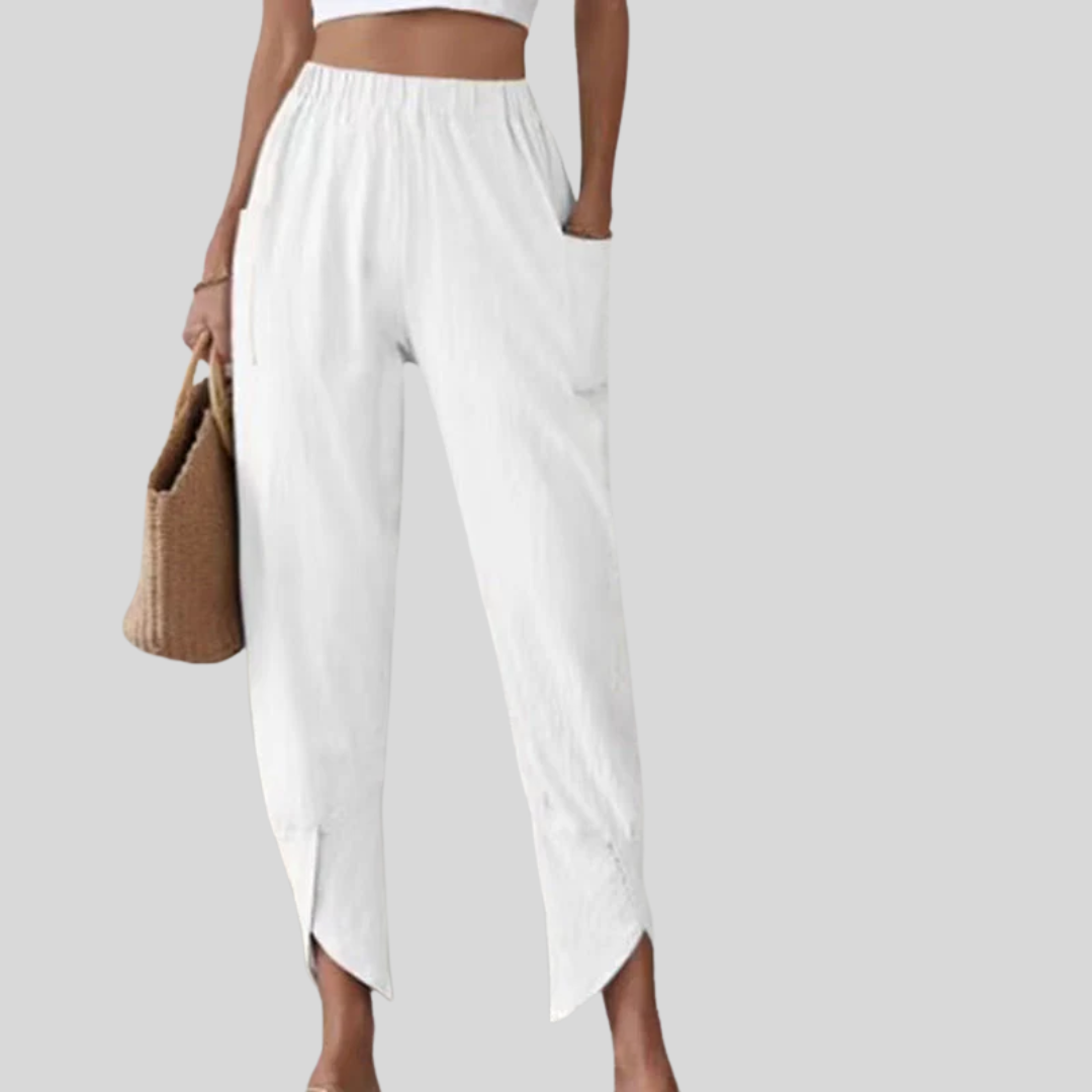 Essari - Trousers with Split Hem