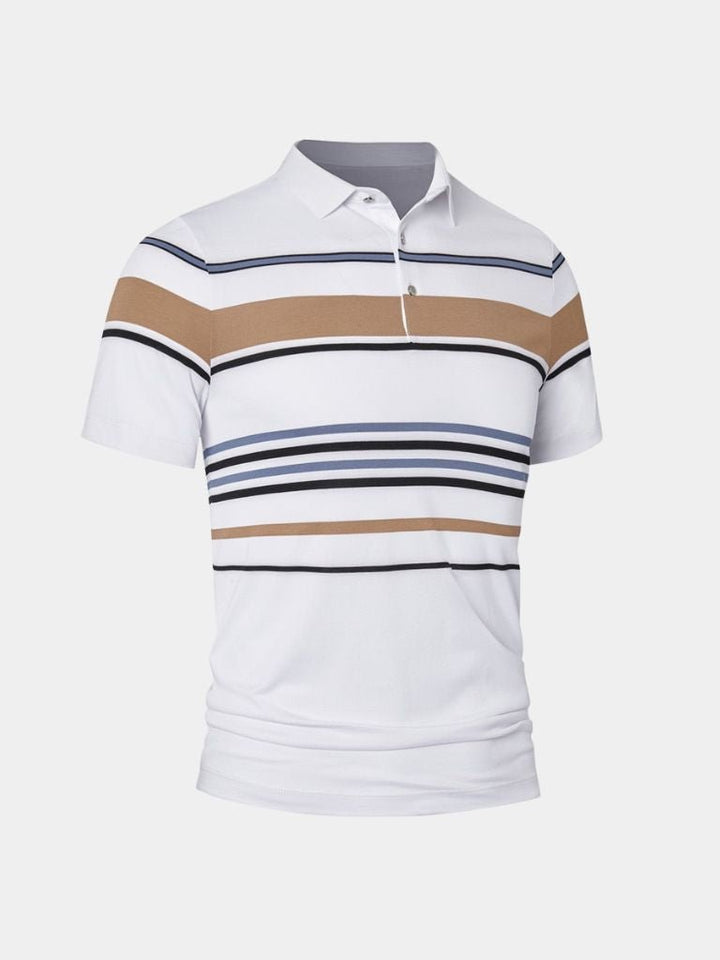 Kit | White Multi-Stripe Polo