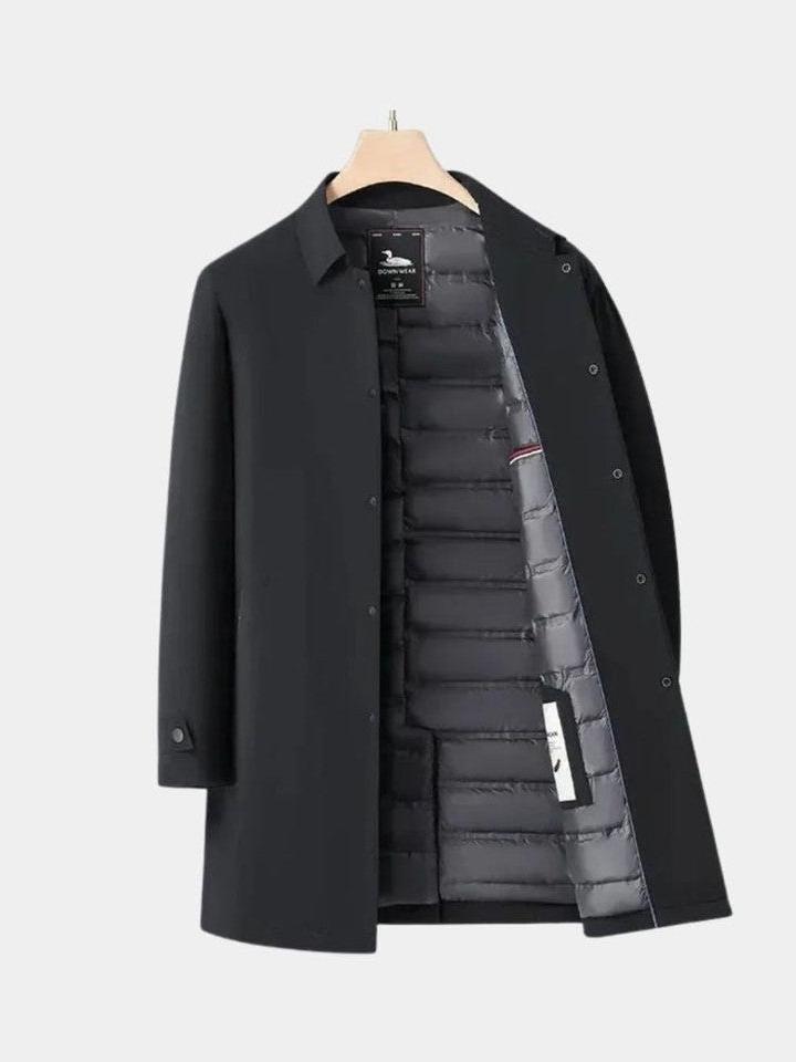 Edward | Navy Layered Winter Coat