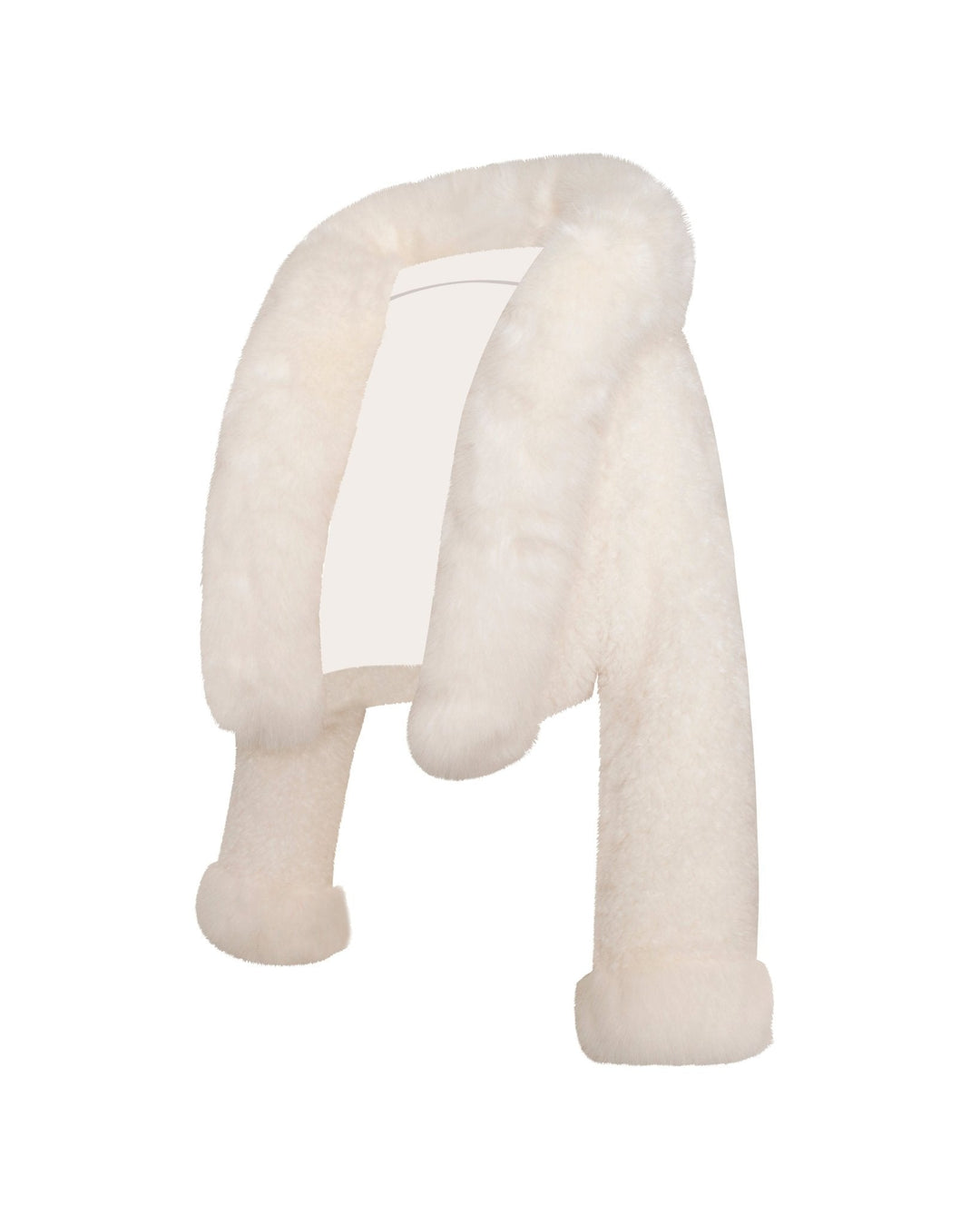 Kara | White Faux-Fur Jacket