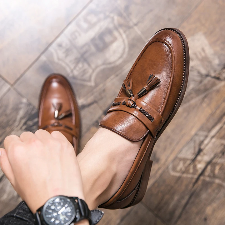 Christopher | Tassel Leather Loafers