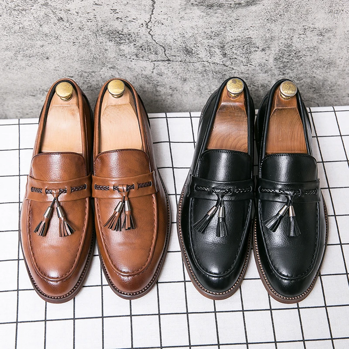 Christopher | Tassel Leather Loafers