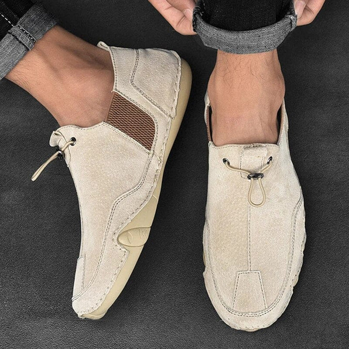 Lachlan | Cream Slip-On Shoes