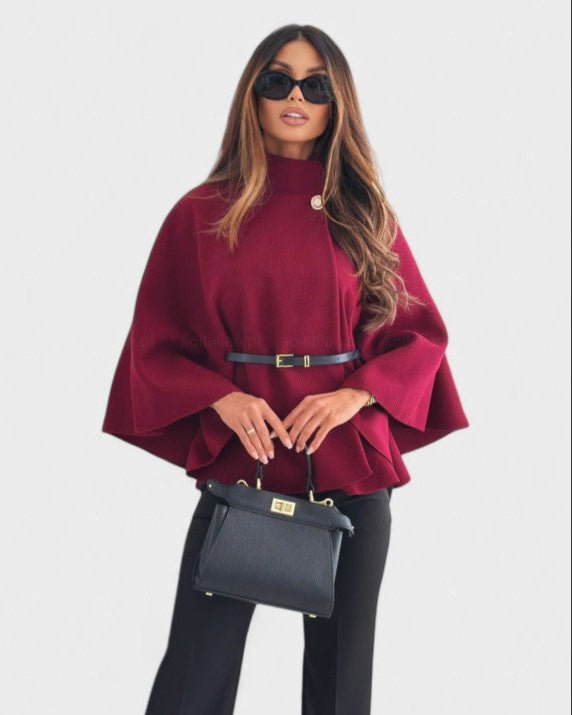 Lea | Belted Cape Jacket