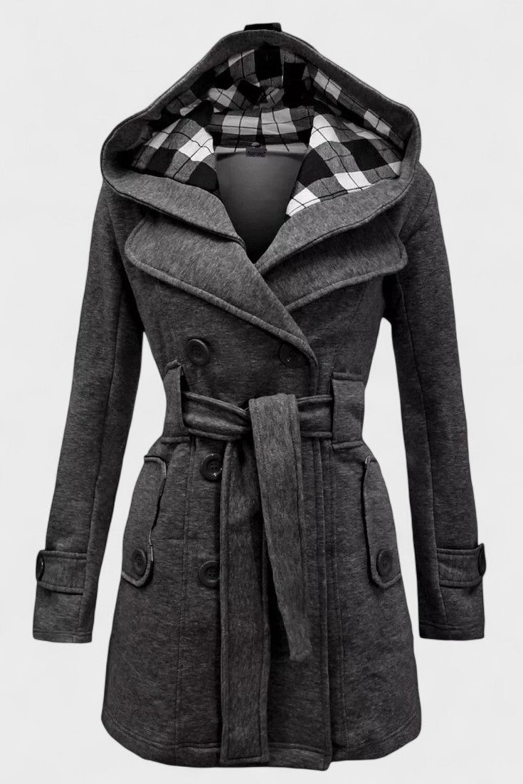 Leona | Double-Breasted Long Coat